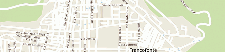 Mappa della impresa giardina antonina a FRANCOFONTE