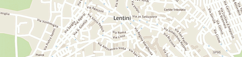 Mappa della impresa municipio a LENTINI