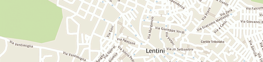 Mappa della impresa comune di lentini a LENTINI