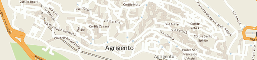 Mappa della impresa trattoria de paris a AGRIGENTO