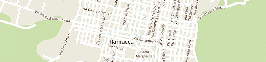 Mappa della impresa tabacchi terranova giovanni a RAMACCA
