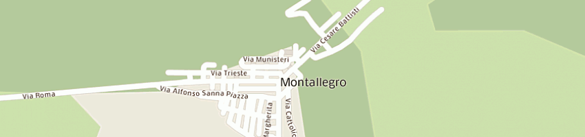 Mappa della impresa carabinieri a MONTALLEGRO