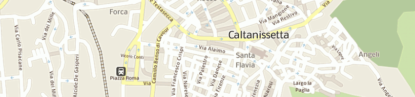 Mappa della impresa tipografia lussografica ginevra - lipani - granata a CALTANISSETTA