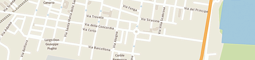 Mappa della impresa corpo di vigilanza la celere srl a CATANIA