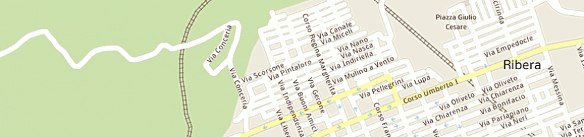Mappa della impresa tortorici santino a RIBERA