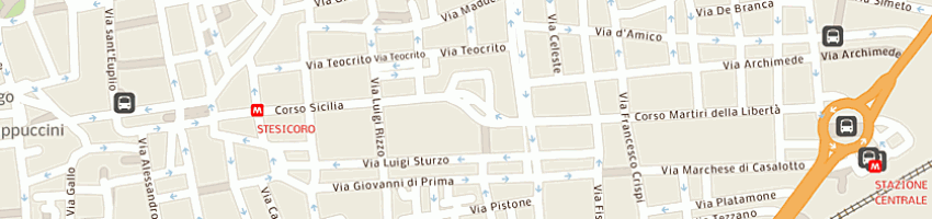 Mappa della impresa ministero di grazia e giustizia a CATANIA