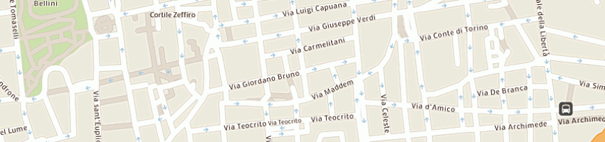 Mappa della impresa bar papa nunzio a CATANIA