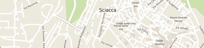 Mappa della impresa siciliana manufatti in legno soc coop a SCIACCA