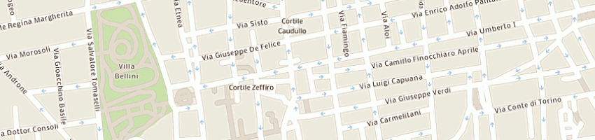 Mappa della impresa azzurro srl a CATANIA