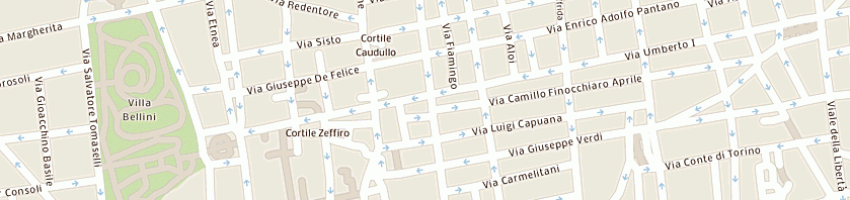 Mappa della impresa flamenco di privitera dario santo a CATANIA