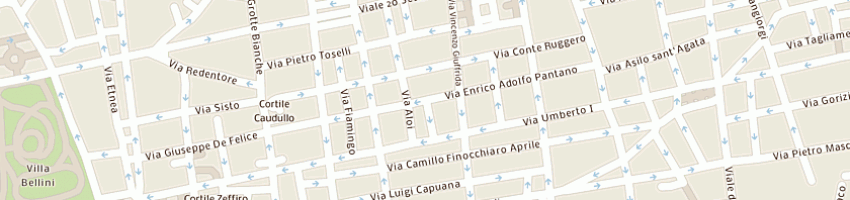 Mappa della impresa nusa italiana a CATANIA