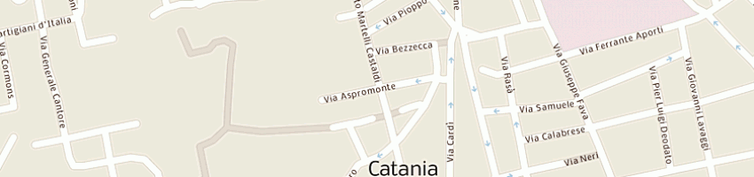 Mappa della impresa venticinque giuseppe a CATANIA