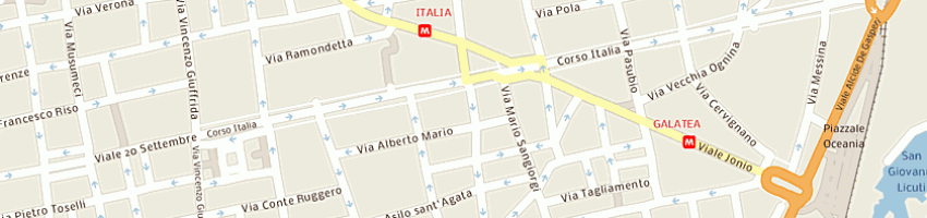 Mappa della impresa centro cardiodiagnostico check up del profluna gaetano sas a CATANIA