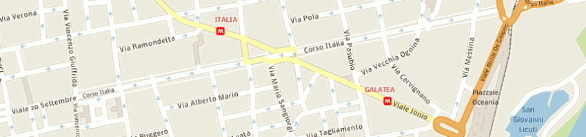 Mappa della impresa erredue srl a CATANIA