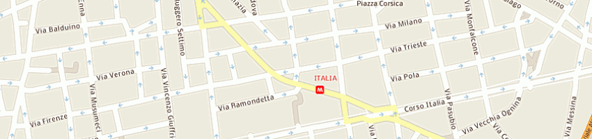 Mappa della impresa pasticceria milanese laboratorio a CATANIA