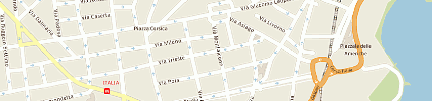 Mappa della impresa famoso agostino e santo (sdf) a CATANIA