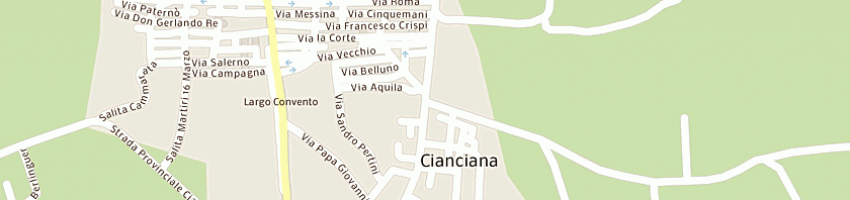 Mappa della impresa marrone giuseppe a CIANCIANA