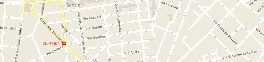 Mappa della impresa associazione servizi sociali villa soave a CATANIA