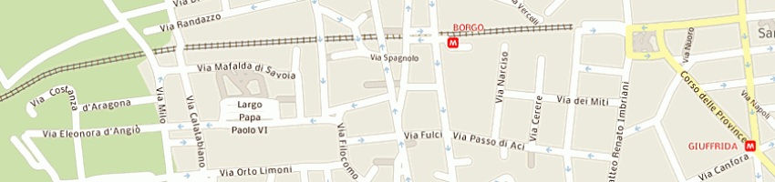 Mappa della impresa la pizzeria di santonocito giuseppina a CATANIA