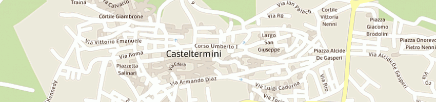 Mappa della impresa comune di casteltermini a CASTELTERMINI