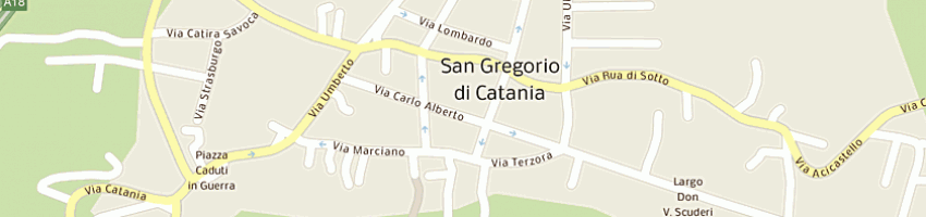 Mappa della impresa pizzeria da peppino - gaglione m antonina a SAN GREGORIO DI CATANIA