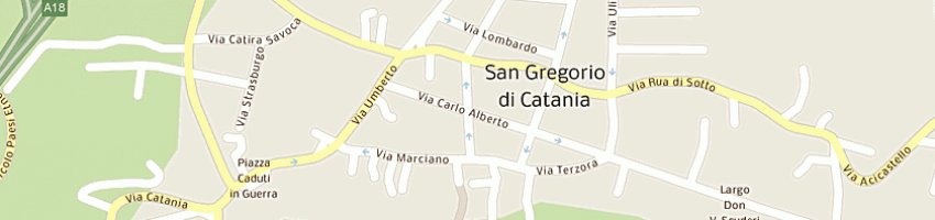 Mappa della impresa ursino giuseppe a SAN GREGORIO DI CATANIA