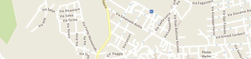 Mappa della impresa contiguglia michele a PATERNO 