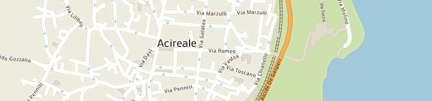 Mappa della impresa studio dr a borzi' e dr p fama' a ACIREALE