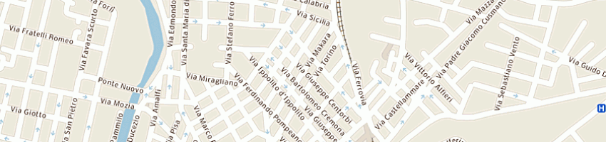 Mappa della impresa decorazioni e parquets di giacalone vito a MAZARA DEL VALLO