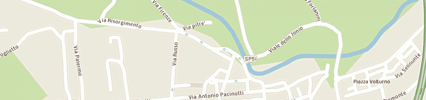 Mappa della impresa casa dell'addolorata a GIARRE