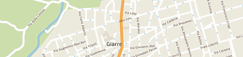 Mappa della impresa centro case sicilia a GIARRE