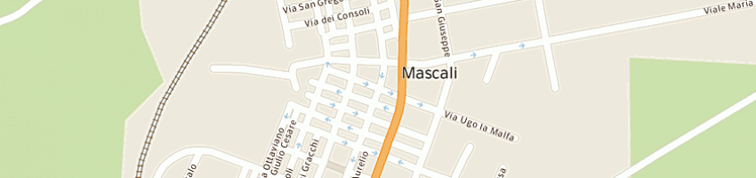 Mappa della impresa municipio a MASCALI