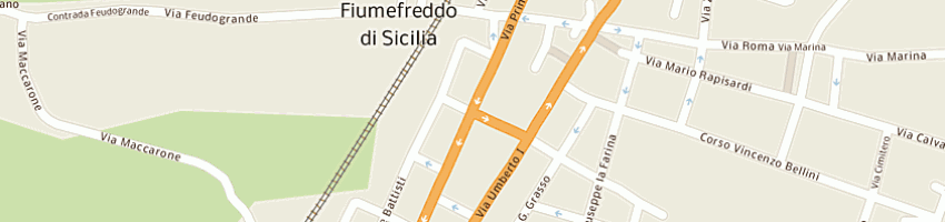 Mappa della impresa di bella giambattista a FIUMEFREDDO DI SICILIA