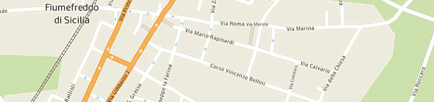Mappa della impresa municipio a FIUMEFREDDO DI SICILIA