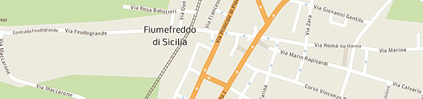 Mappa della impresa turrisi giuseppe a FIUMEFREDDO DI SICILIA