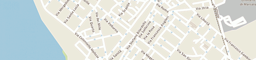 Mappa della impresa boutique pick-up di gangileri e radamo a MARSALA
