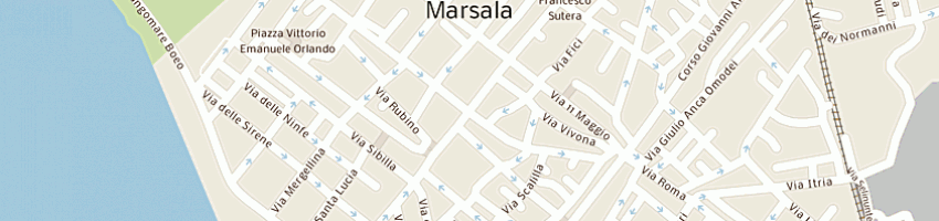 Mappa della impresa frazzitta vincenzo a MARSALA