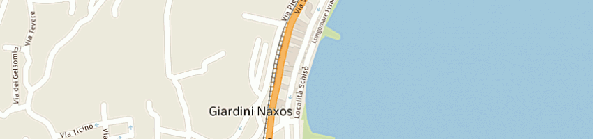 Mappa della impresa albergo sporting baia hotel a GIARDINI NAXOS