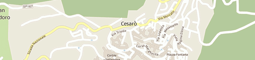 Mappa della impresa di francesco giovanni a CESARO 