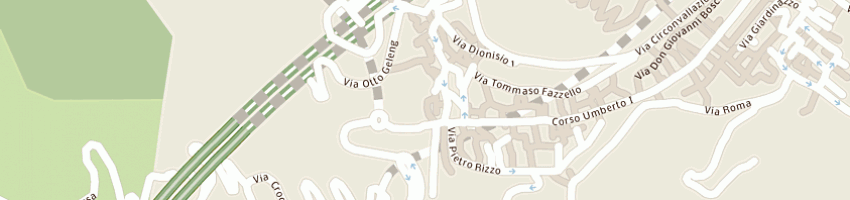 Mappa della impresa ristorante trattoria siciliana a TAORMINA
