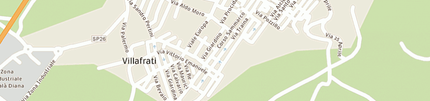 Mappa della impresa municipio a VILLAFRATI