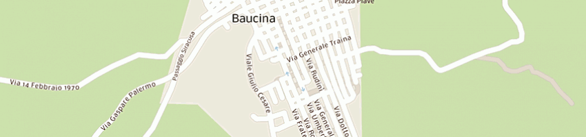 Mappa della impresa assicurazioni viscardi raffaele a BAUCINA