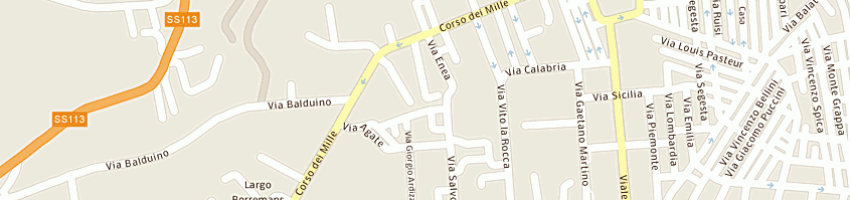 Mappa della impresa trapolino bartolomeo auto viba snc a ALCAMO