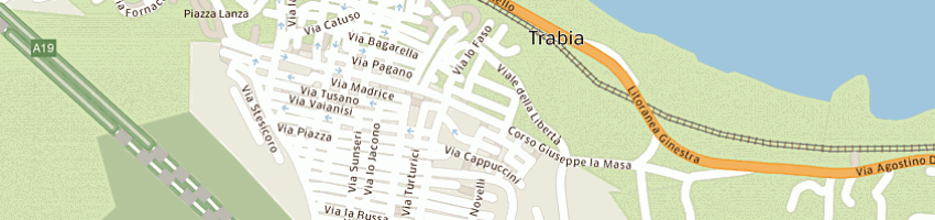 Mappa della impresa ottica sparacino di maggiore cristina snc a TRABIA