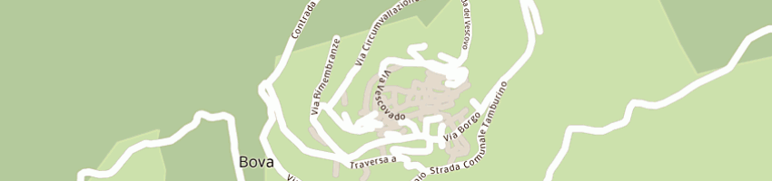 Mappa della impresa comando stazione forestale  a BOVA