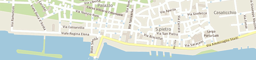 Mappa della impresa piazza castello srl a TRAPANI