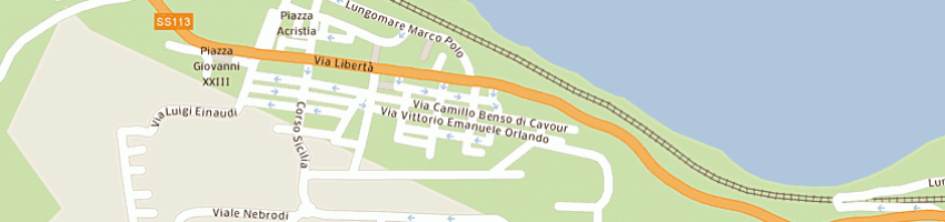 Mappa della impresa cangelosi francesco a POLLINA