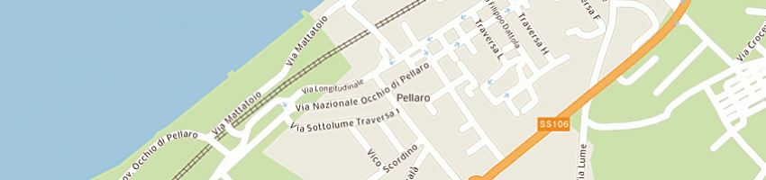 Mappa della impresa new moving club pellaro  a REGGIO CALABRIA