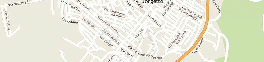 Mappa della impresa central pollo di mignano gbattista a BORGETTO