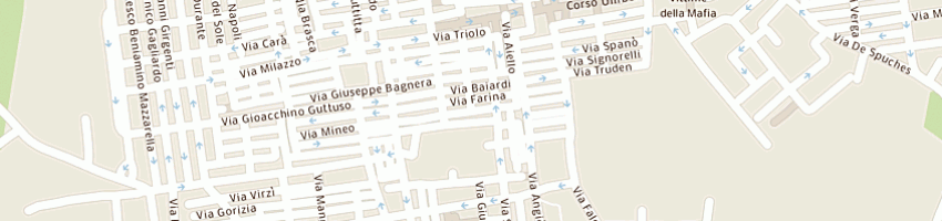 Mappa della impresa castronovo giuseppa a BAGHERIA